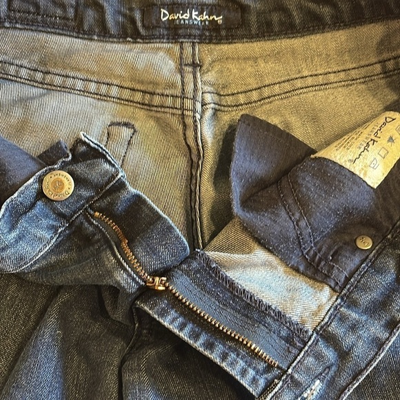 David Kahn short inseam Straight Leg Jeans Women’s 30 (fits 29/30) Dark Wash - Picture 5 of 8